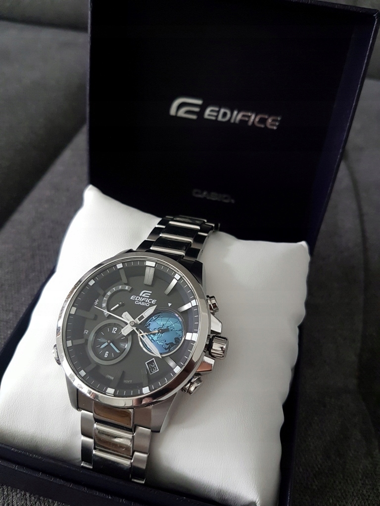 Zegarek CASIO EDIFICE EQB-600D na gwarancji - 7578996922