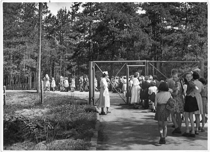 fotografia 1954 Rabsztyn. Sanatorium dla dzieci Pr