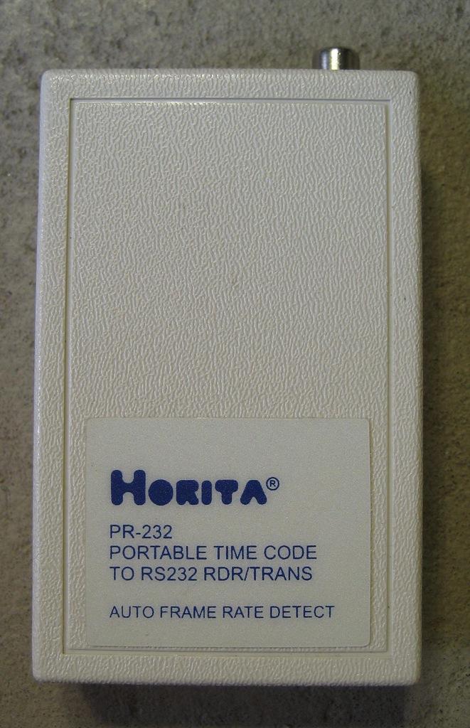 Konwerter timecode SMPTE->RS-232 HORITA PR-232