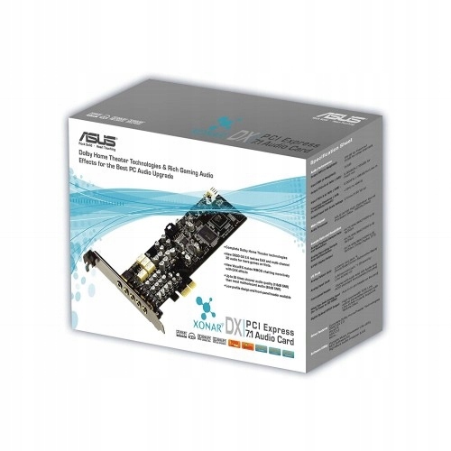 Karta muzyczna Asus Xonar DSX PCIE 7.1 BOX FV GW
