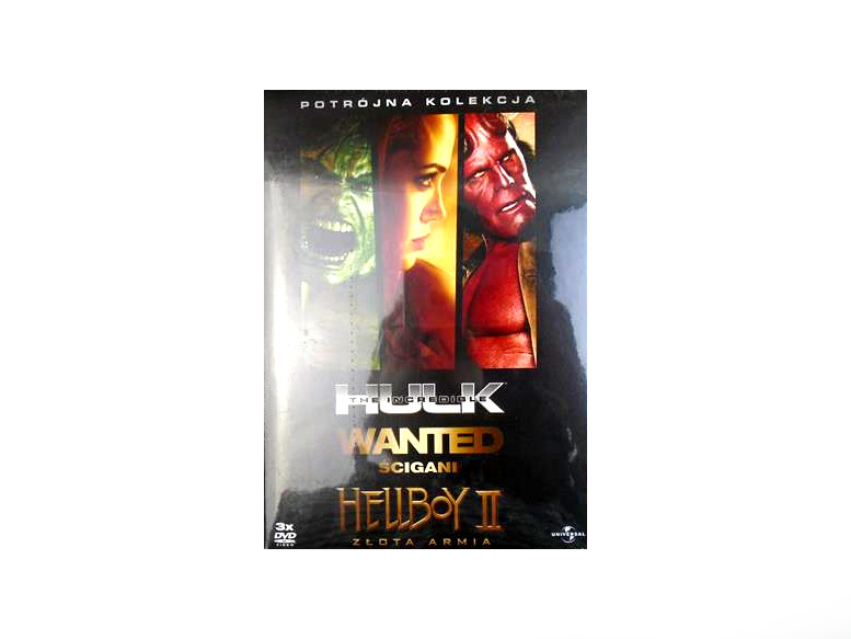 PAKIET DVD HULK WANTED HELLBOY III  #PP2