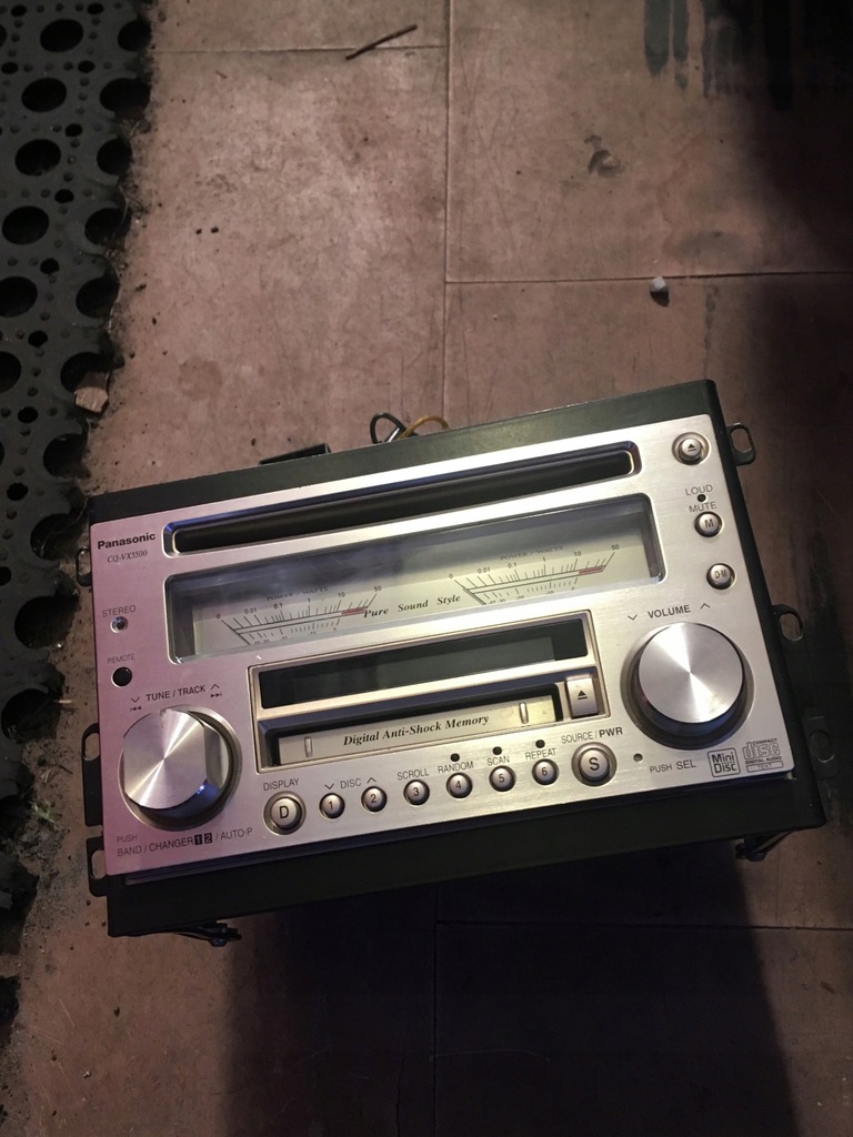 Masayosi Joko 　Panasonic　CQ-VX5500D Panasonic CQ-VX5500D 2DIN Car audio Analog meter CD/MD