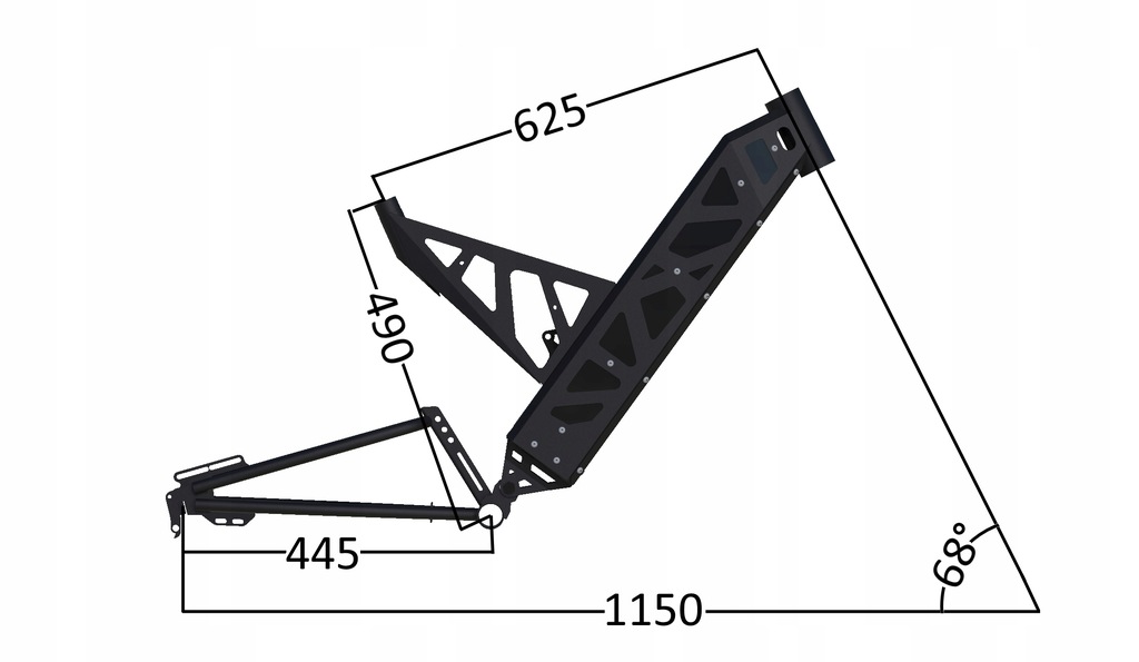 Рама для электровелосипеда чертеж