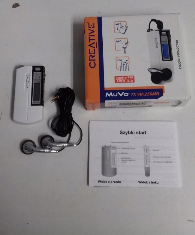 ODTWARZACZ MP3 CREATIVE MUVO TX FM 256MB