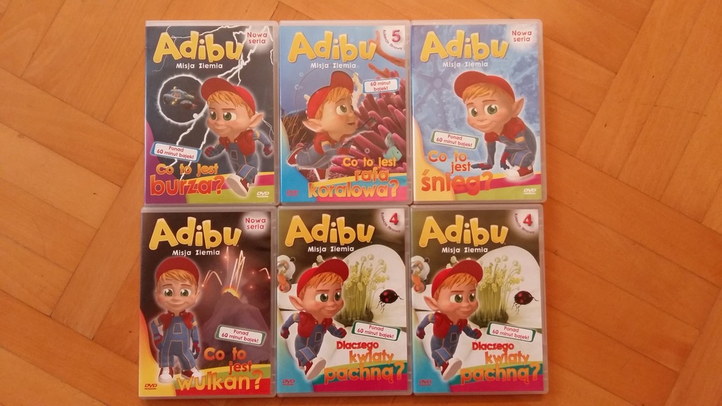 Adibu, filmy edukacyjne dla dzieci, kolekcja.
