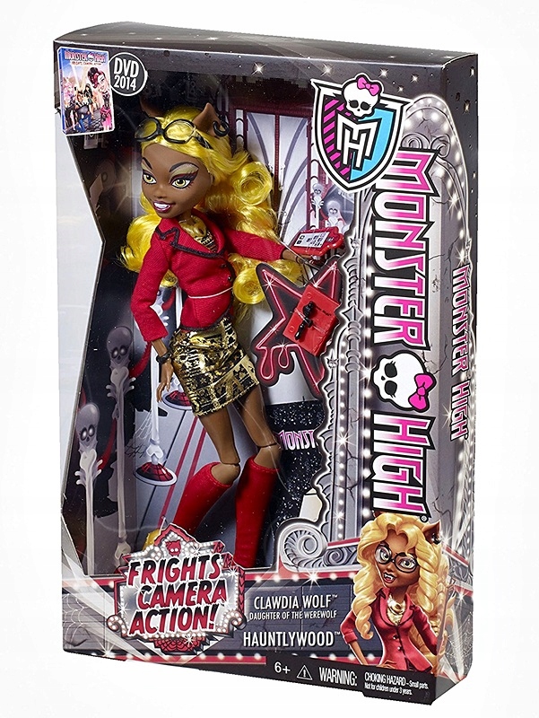 MONSTER HIGH STRACH KAMERA AKCJA CLAWDIA WOLF
