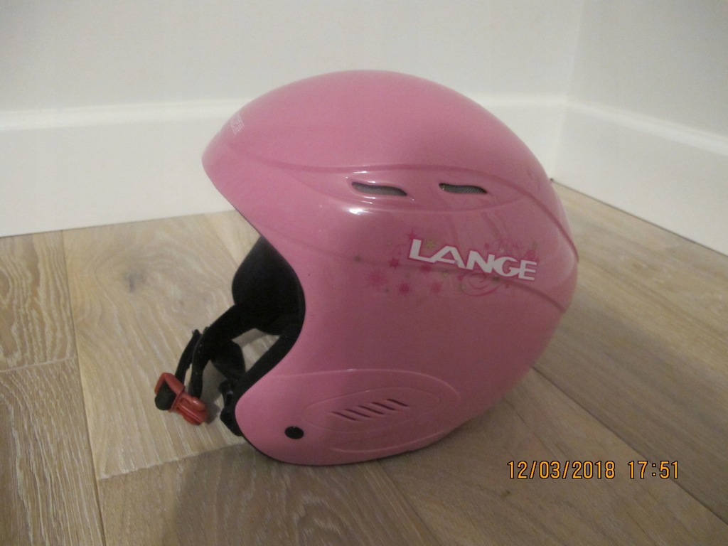 Kask narciarski różowy 54cm LANGE