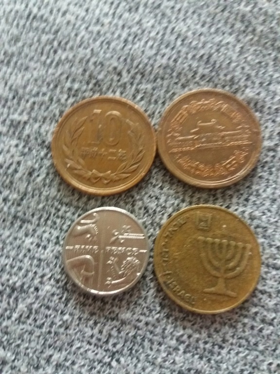 monety Izrael Japonia