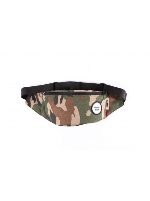 NOWA saszetka nerka DIAMANTE WEAR moro z naszywką
