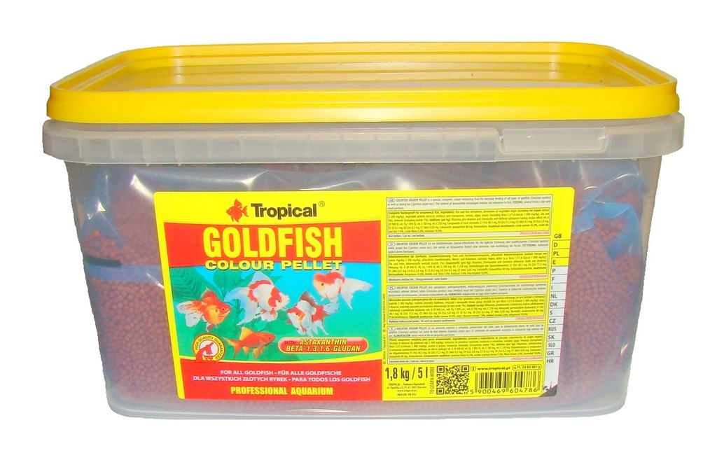 Tropical goldfish colour pellet 100g uzupełnenie