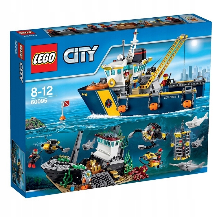 LEGO CITY 60095 STATEK DO BADAŃ GŁĘBINOWYCH.