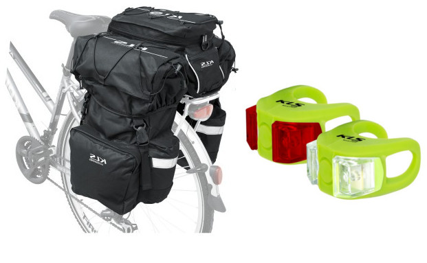 SAKWA KELLYS HOOK ROWER 46l 3-kom + lampki TWINS