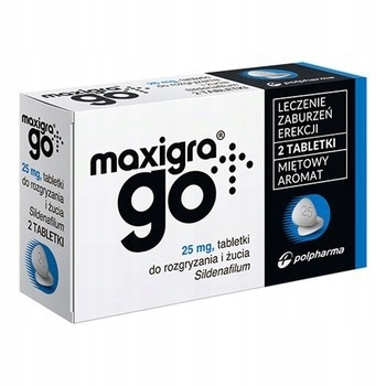 Maxigra Go 25 mg x 2 tabletek Potencja