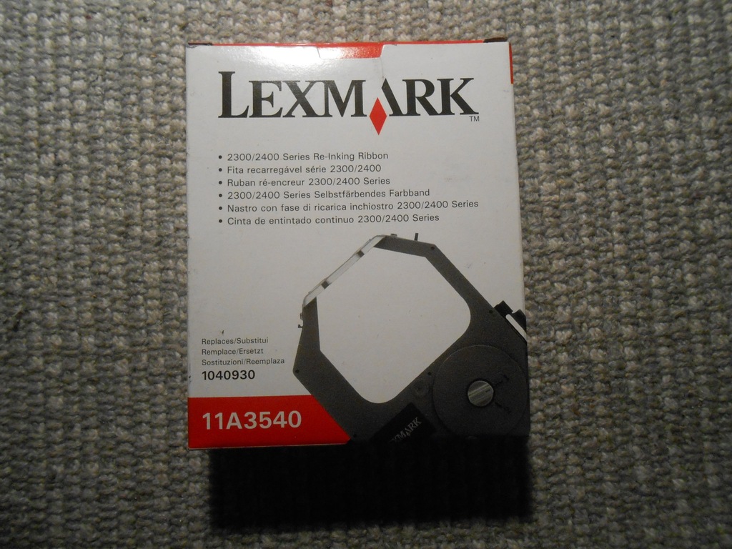 Oryginalna taśma barwiąca Lexmark 11A3540