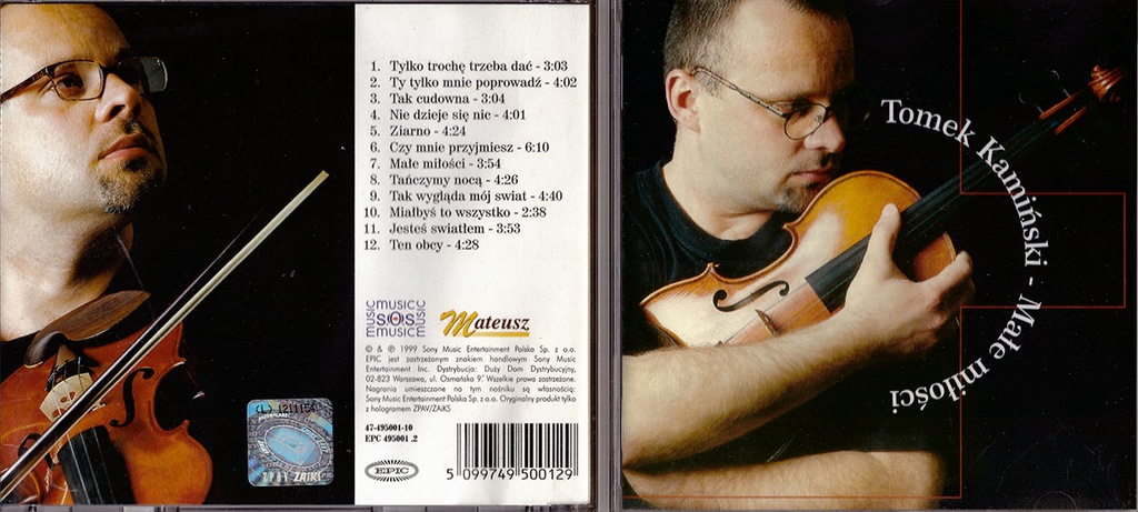 TOMEK KAMIŃSKI - MAŁE MIŁOŚCI - 1999 - CD