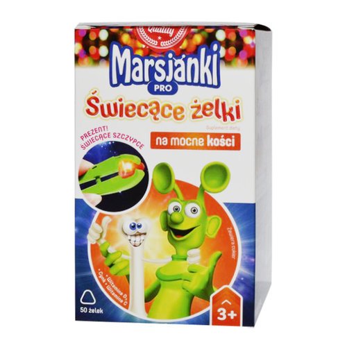 Marsjanki Pro Świecące żelki na mocne kości 50szt