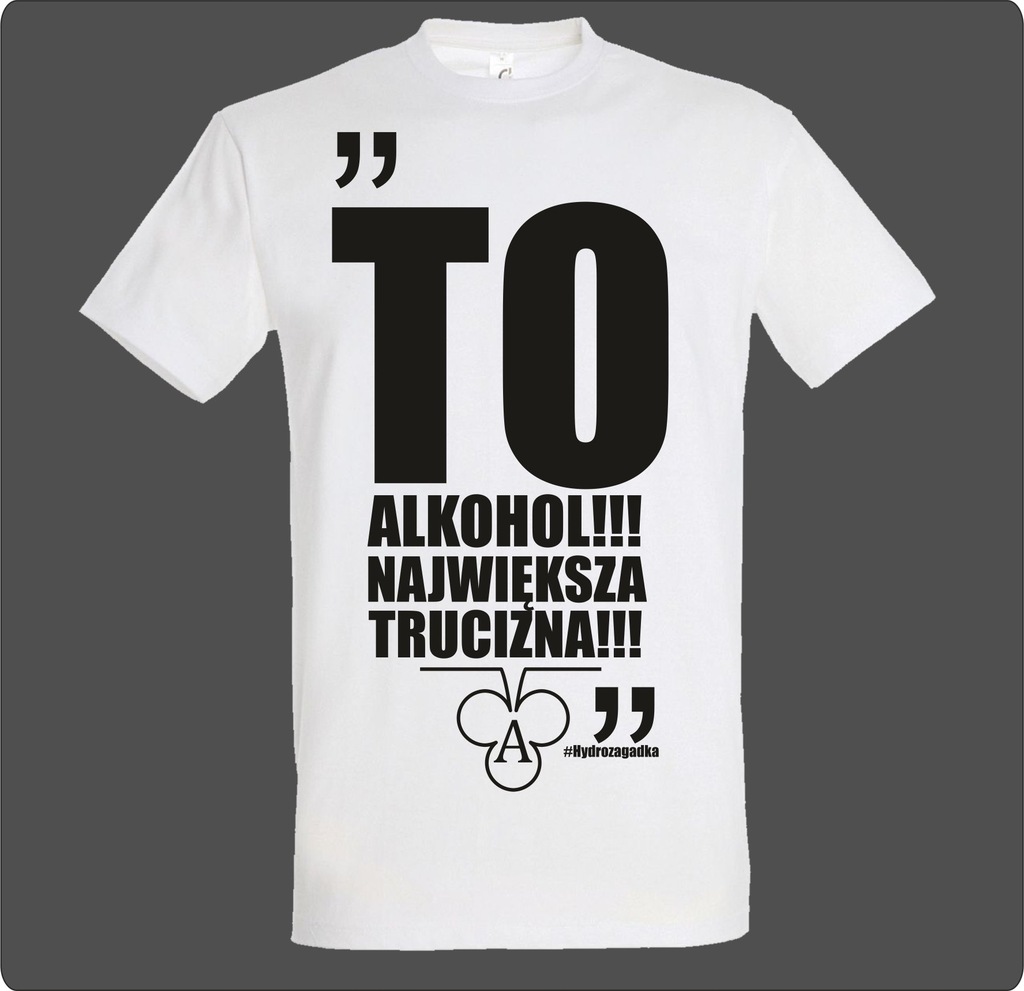 t-shirt hydrozagadka (alkohol) koszulka film XXL