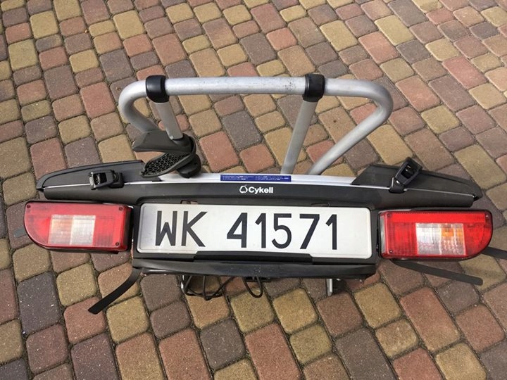 BAGAŻNIK ROWEROWY NA HAK CYKELL T21 STAN IDEALNY