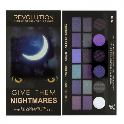 makeup revolution Paleta cieni give them nightmare