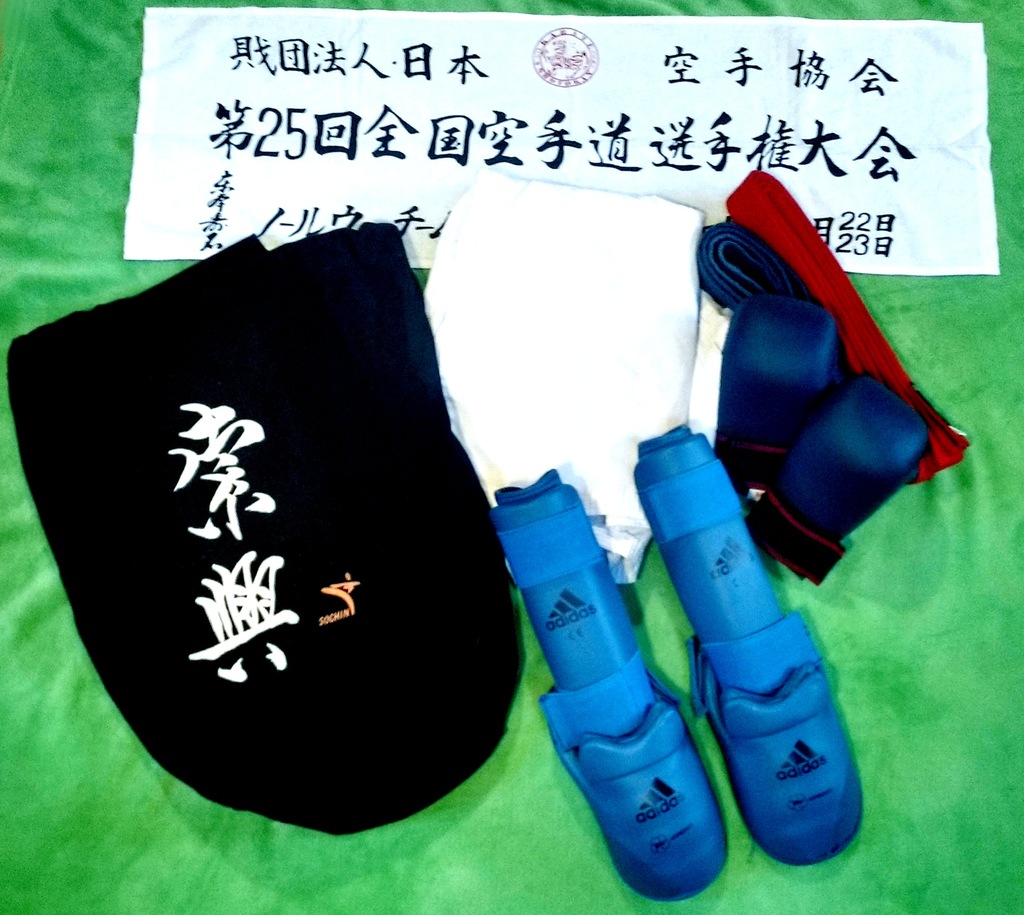 Zestaw karate - kimono, ochraniacze + torba gratis