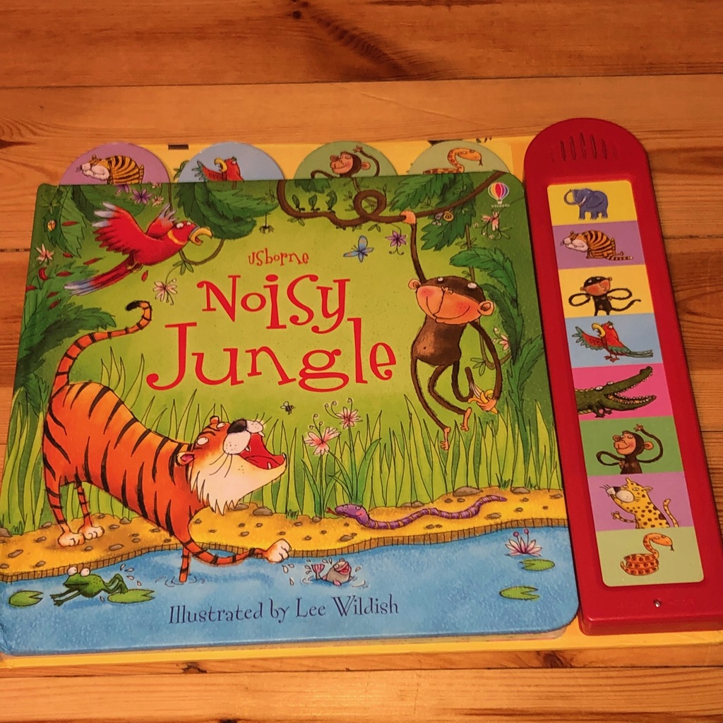 Książka angielska POSŁUCHAJ NOISY JUNGLE USBORNE