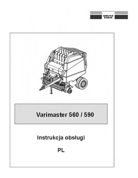 Deutz Fahr VM 560; 590 - instrukcja obsługi PL2009