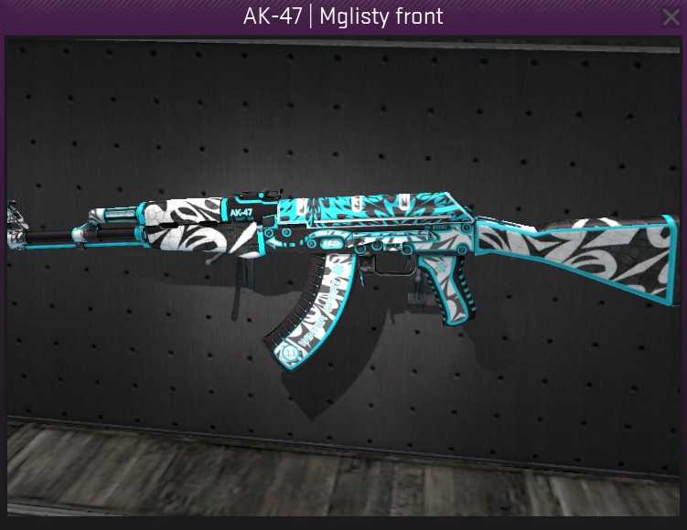 AK-47 MGLISTY FRONT FRONTSIDE CS GO skin LU/MW
