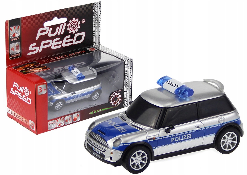 Carrera Pull Speed 17215 Mini Cooper Polizei 