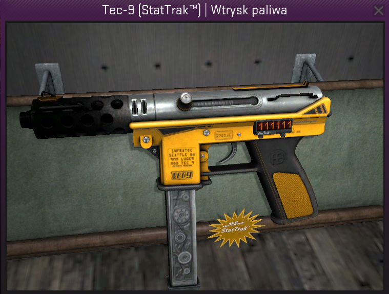 TEC9 WTRYSK PALIWA FUEL Injector STATTRAK CS GO 6784163411