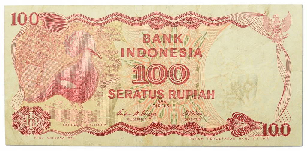 3.Indonezja, 100 Rupii 1984, P.122.a, St.3