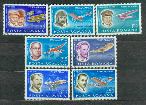 RUMUNIA** Pionierzy lotnictwa Mi 3563-69
