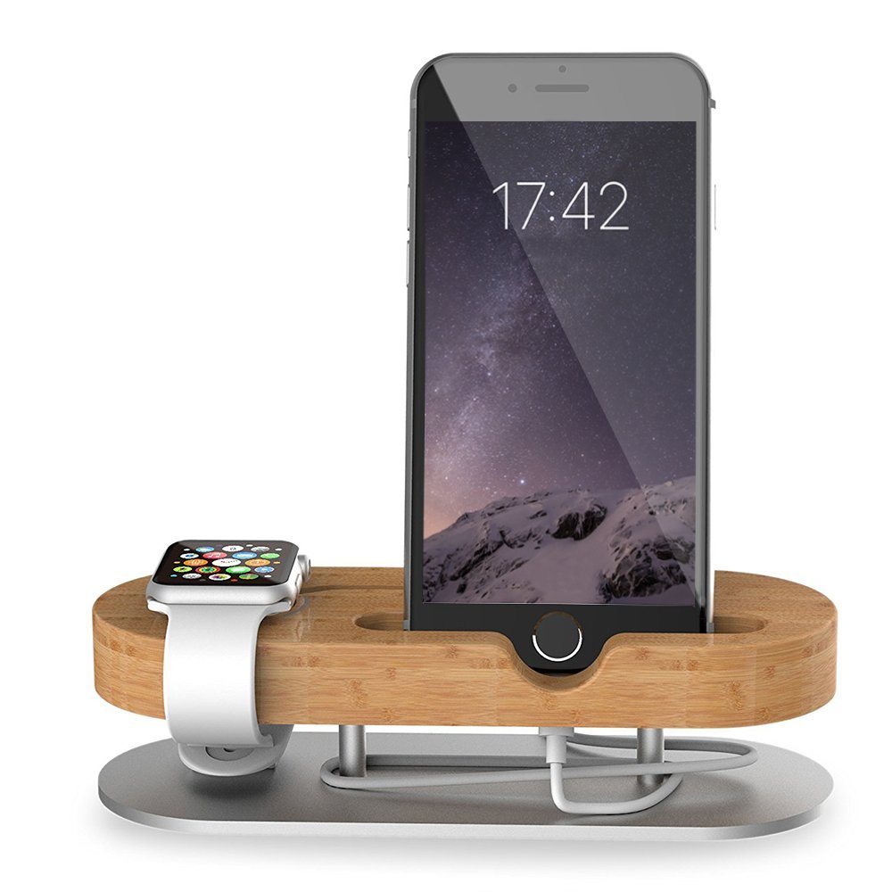 BAMBOO STOJAK STACJA PODSTAWKA - APPLE WATCH 1/2/3