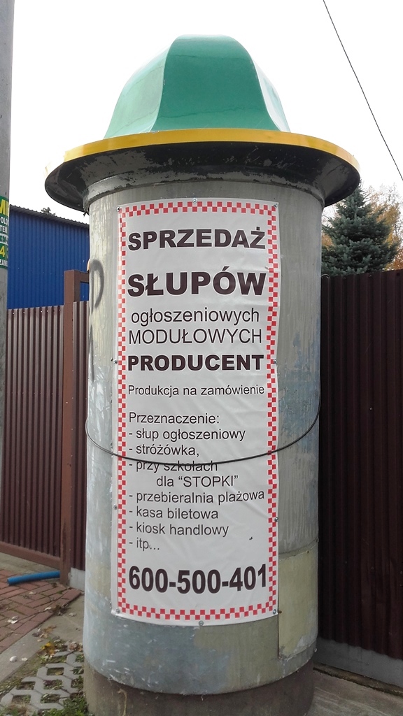 Słup ogłoszeniowy producent Plakat Kino Teatr Targ