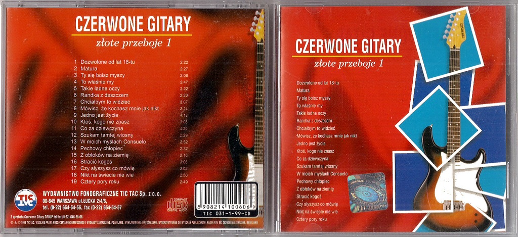 CZERWONE GITARY - ZŁOTE PRZEBOJE 1 [CD]