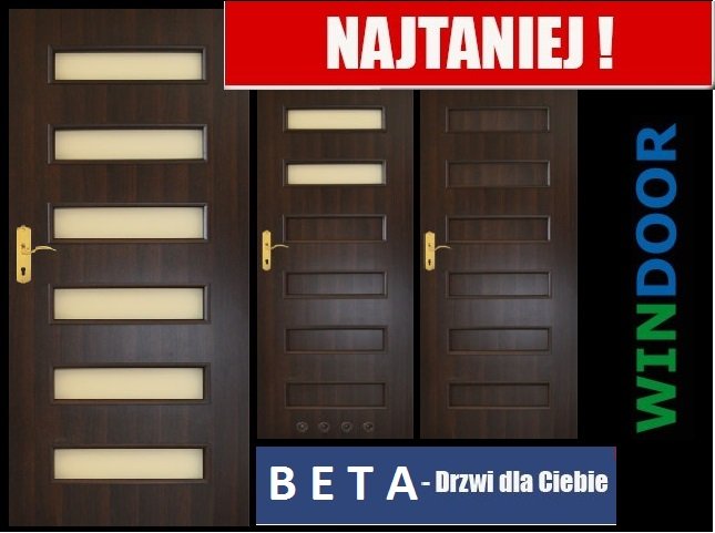 Dobre tanie drzwi wewnętrzne WINDOOR BETA -dostawa