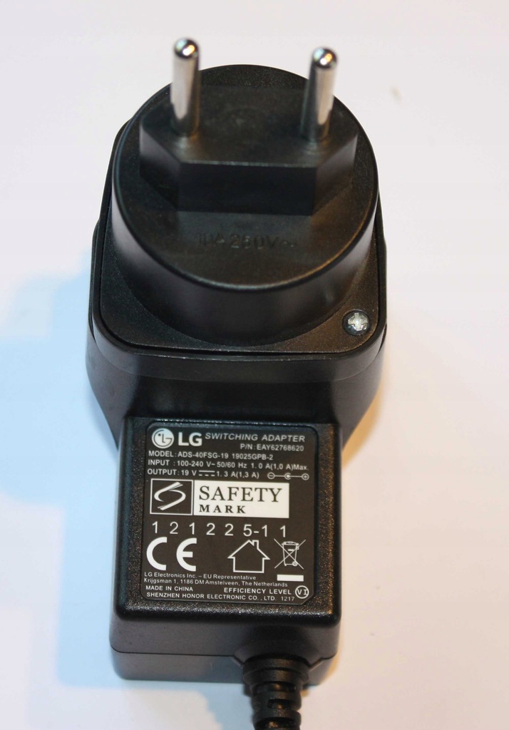 Alimentatore Originale Monitor Lg Alimentatore Originale LG 19V 2.53A Per Monitor E TV - Modello DA-48F19, Con Cavo, Compatibile Con Molti Schermi LG Power Adapter Lg Da-48f19 - Foto 4