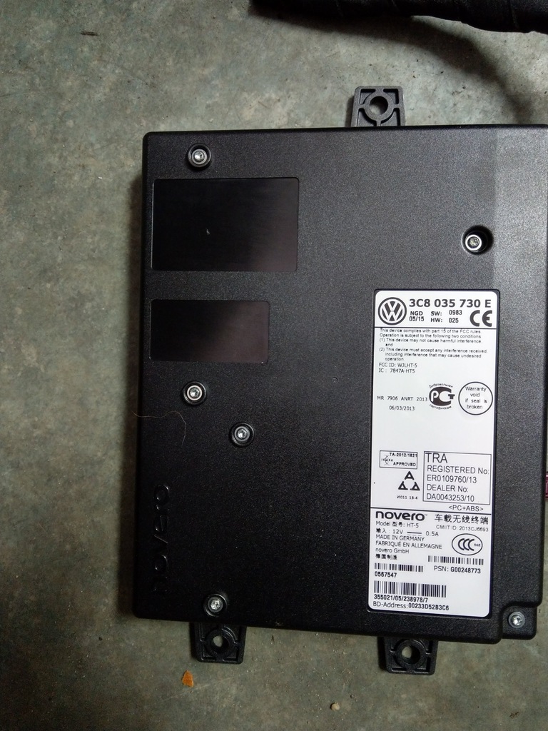 Premium FSE rSAP A2DP WLAN 3C8035730E bluetooth vw