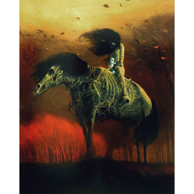 Plakat Zdzisław Beksiński obraz reprodukcja 7068471462
