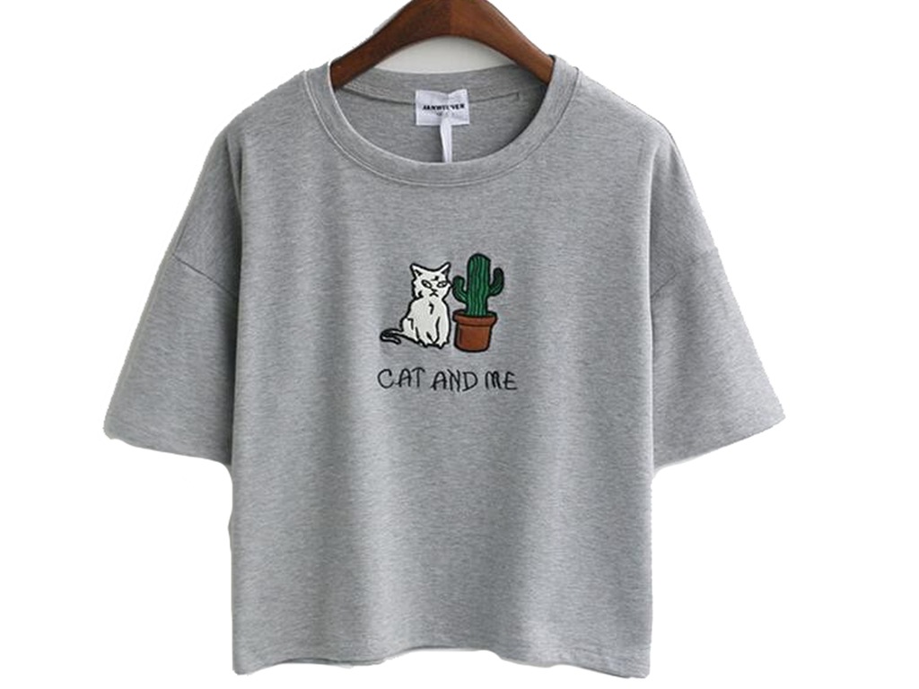 CROP TOP KOSZULKA W STYLU KPOP KAWAII TUMBLR B247