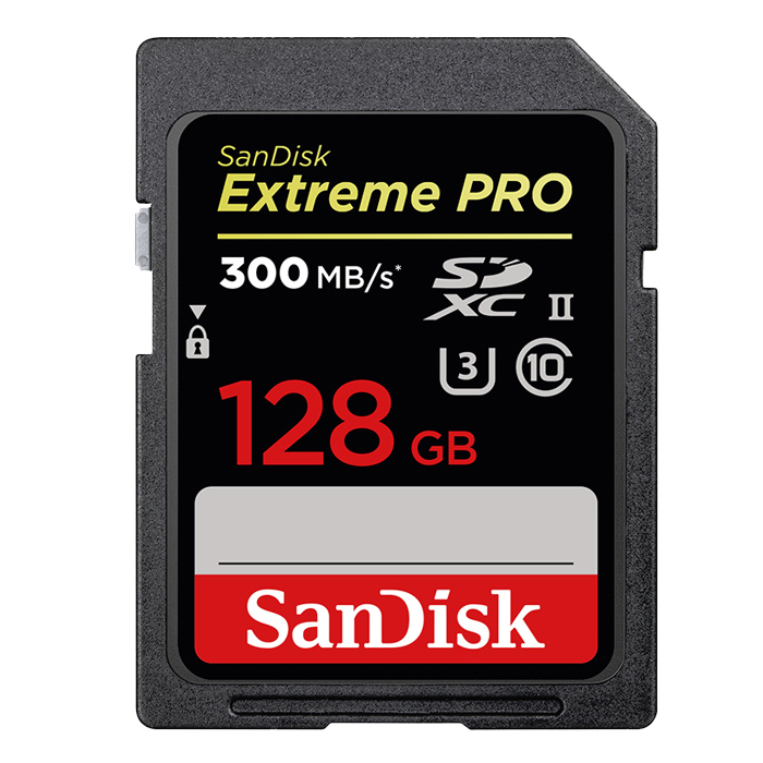 SanDisk Extreme Pro SDXC 128GB UHS-II 300/260 MB/s