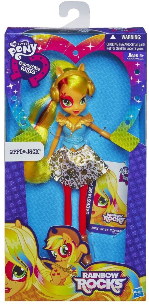 LALKA MY LITTLE PONY RAINBOW ROCKS APPLEJACK A7530