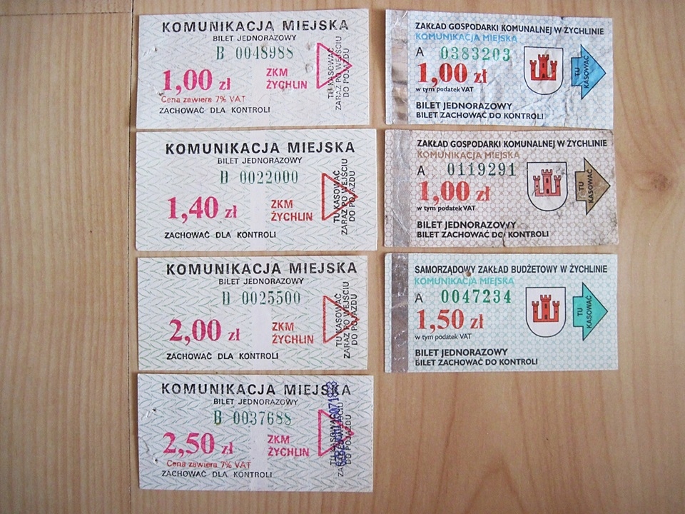 Bilety komunikacja miejska ZKM Żychlin