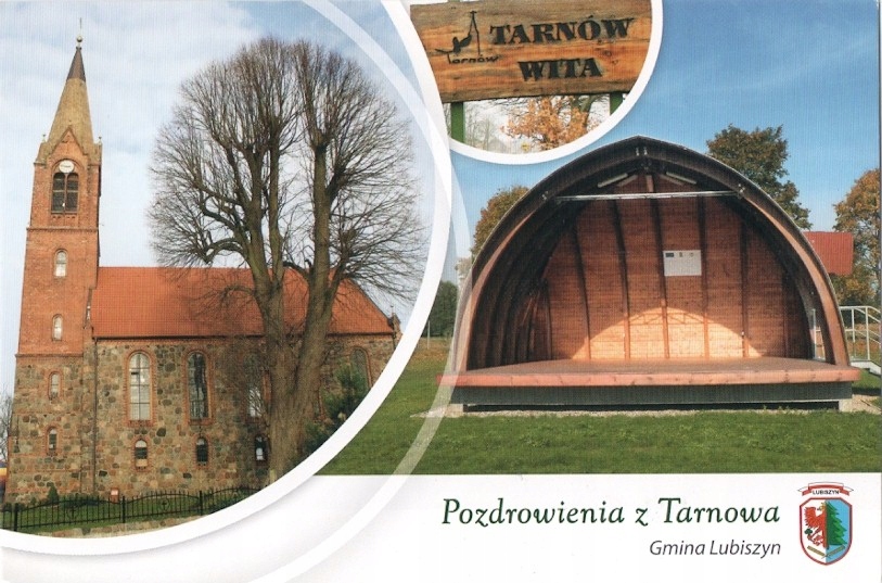 TARNÓW - gmina LUBISZYN - KOŚCIÓŁ + HERB - 2015
