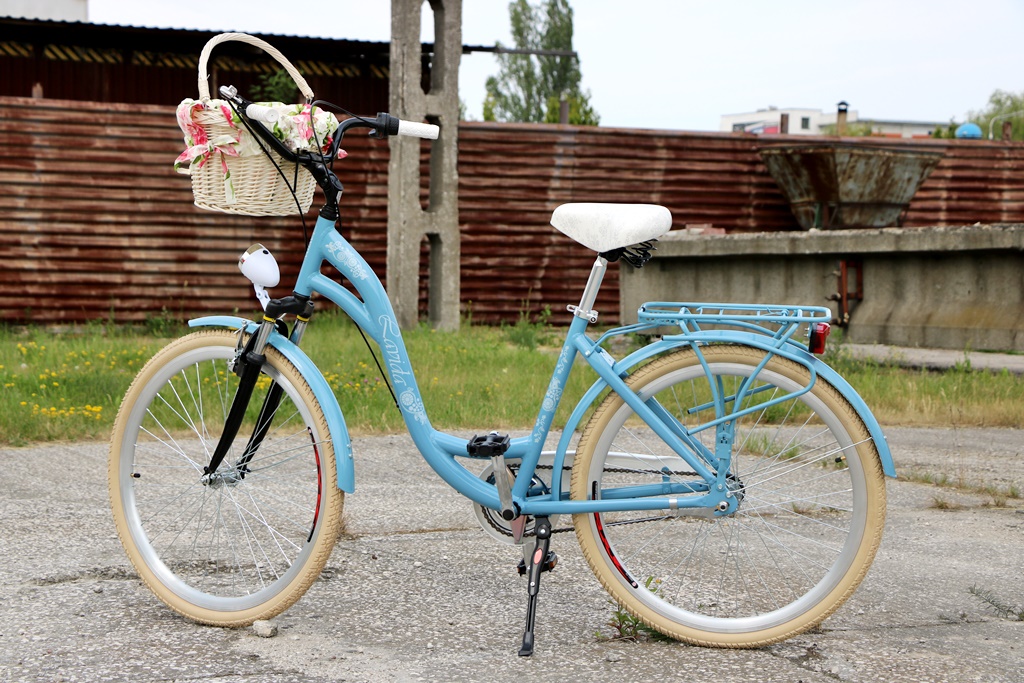 ROWER 26 MIEJSKI DAMSKI DAMKA NIEBIESKI ALUMINIOWY 7109816201