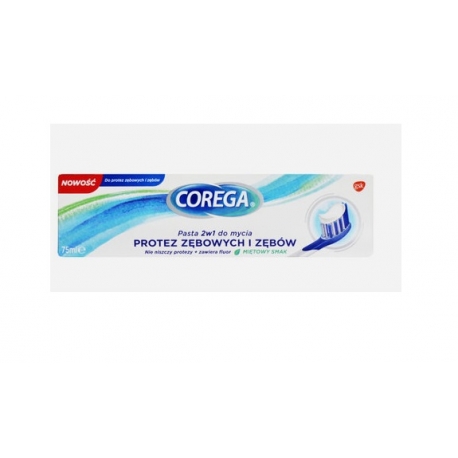 COREGA Pasta 2w1, do mycia protez zębowych/zębów