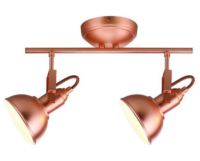 PLAFON LAMPA SUFITOWA MIEDZIANA KINKIET 2X E14