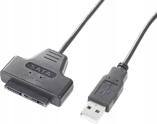 Kabel przejściówka USB 2.0 MicroSATA, 0,5 m