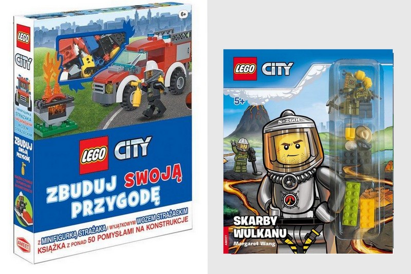 LEGO CITY Zbuduj przygodę FIGURKI +Skarby wulkanu