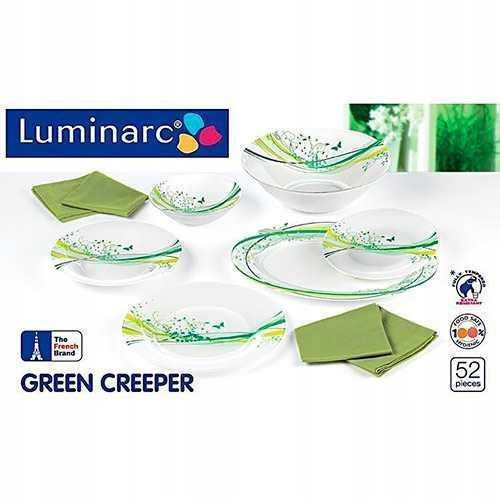 33294 LUMINARC GREEN SERWIS ZESTAW OBIADOWY 52 EL