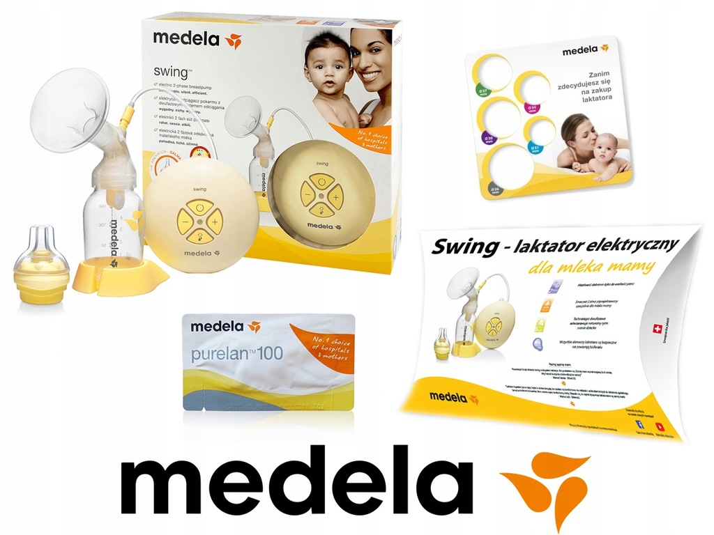 Medela Swing Laktator elektryczny +Zestaw startowy